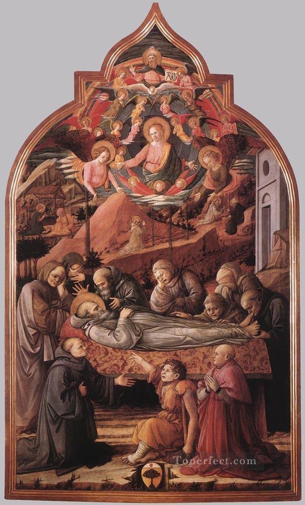 Funeral Of St Jerome Renaissance Filippo Lippi Oil Paintings